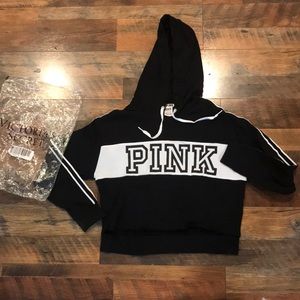 Pink Crop Top Hoodie
